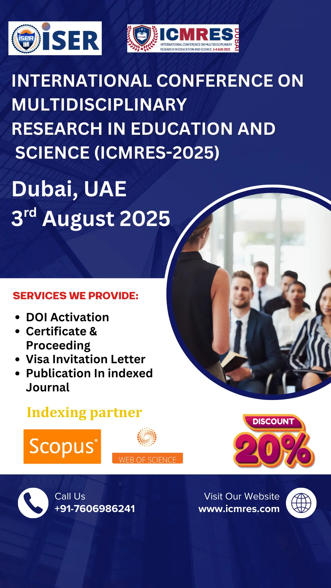 Multidisciplinary Research in Education and Science Conference in UAE